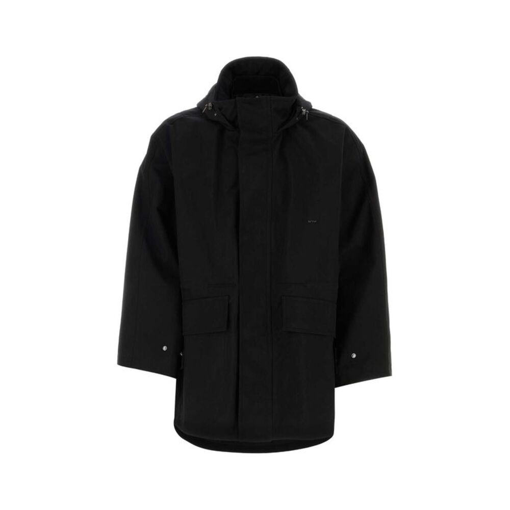 Wooyoungmi Men Black Nylon Windbreaker